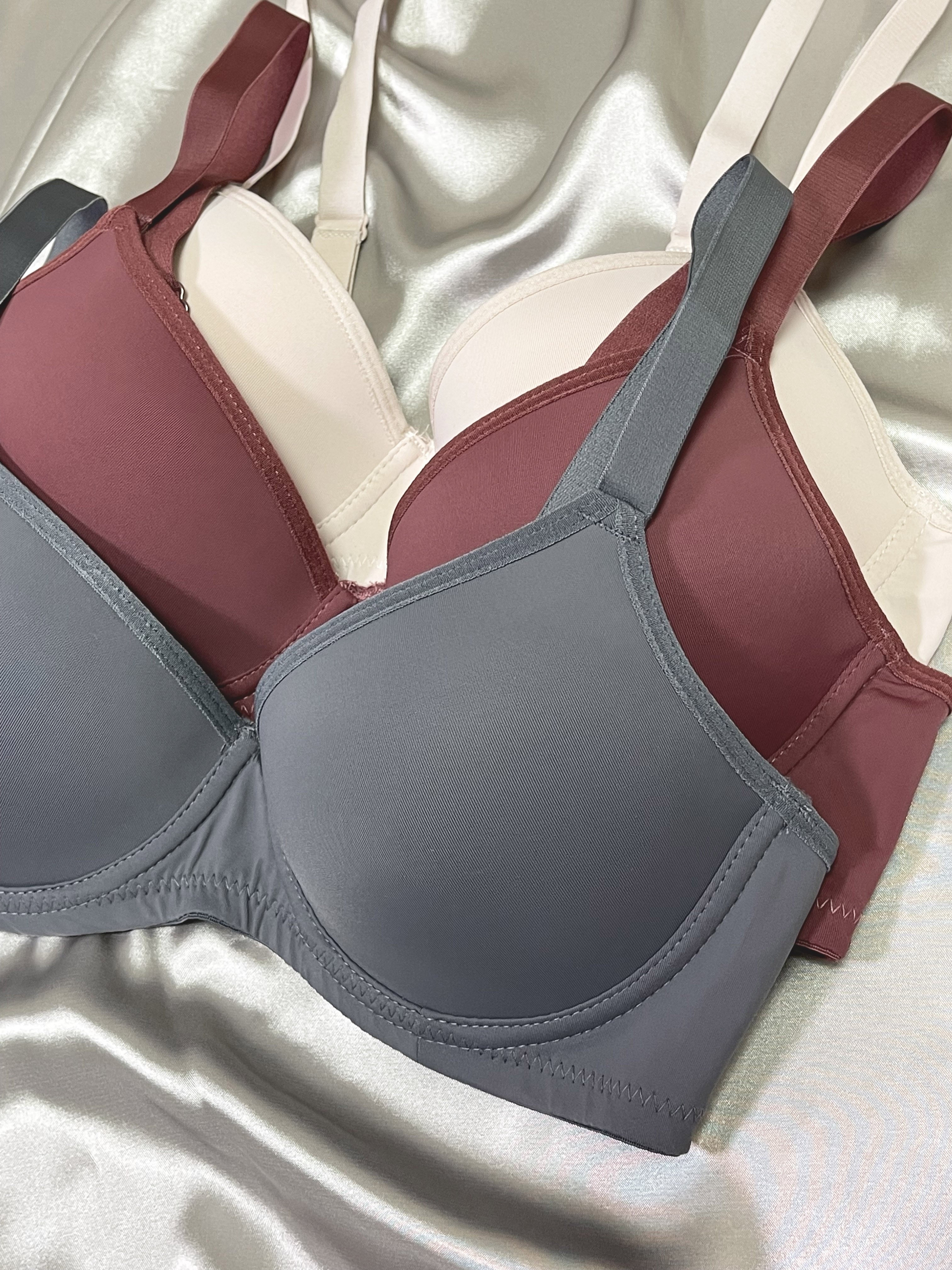 Simple Solid Push Bras Comfy Breathable Everyday T shirt Bra - Temu