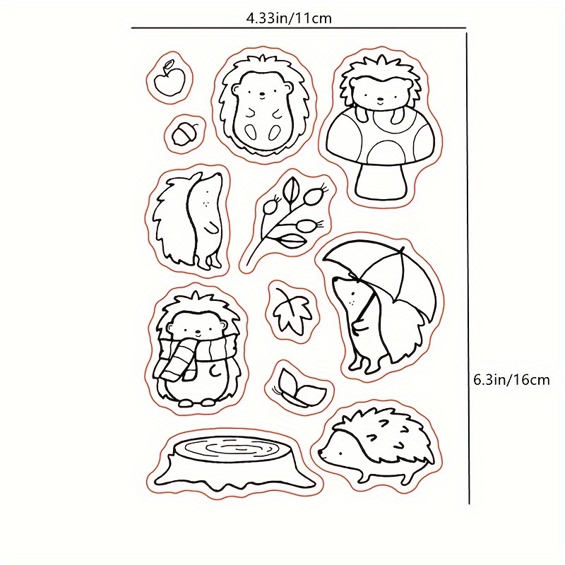 Transparent Rubber Seal Stamps Retro Rubber Clear Stamp - Temu