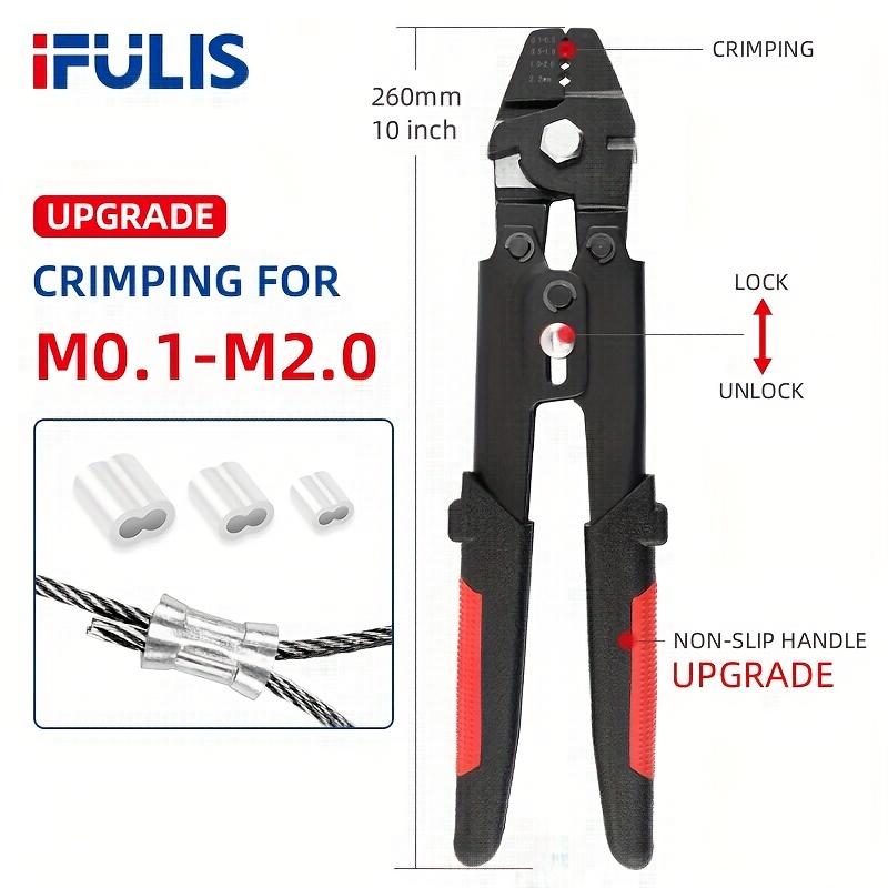 Wire Rope Crimping Tool Swager Crimper Fishing Lines - Temu Canada