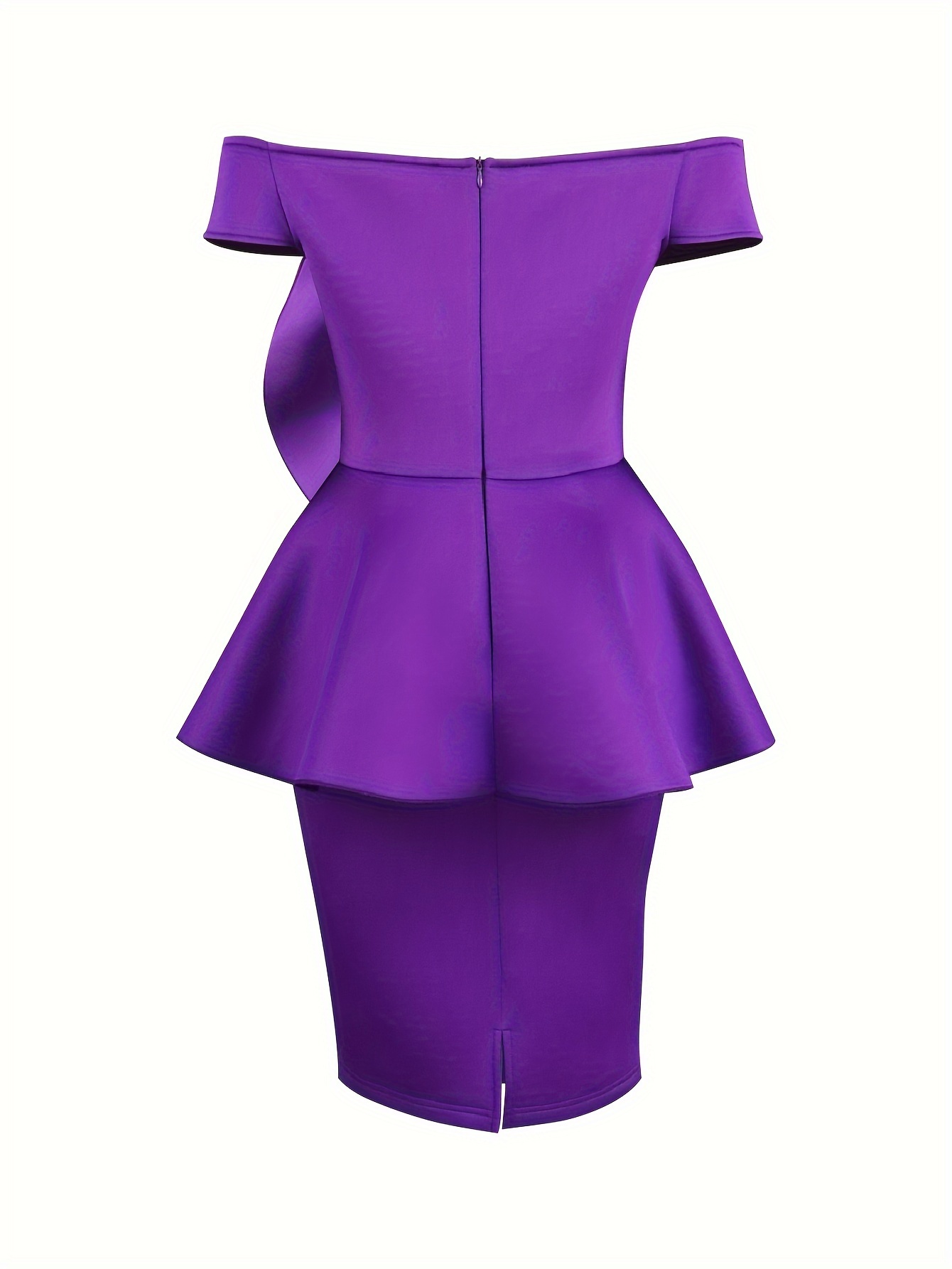 Fuschia Peplum Dresses