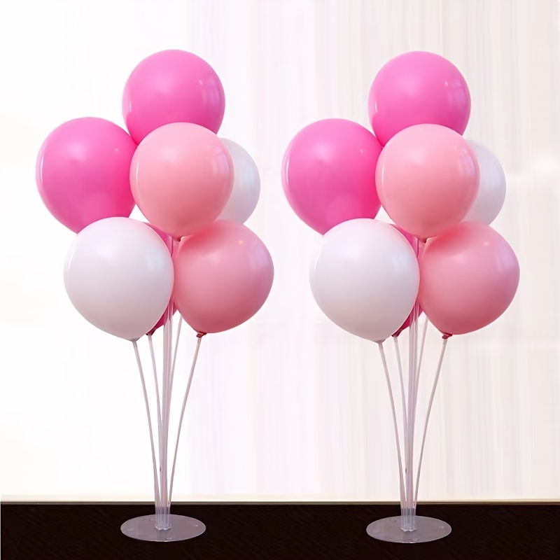 Juego de 2 soportes para globos decoración de mesa globos y globos
