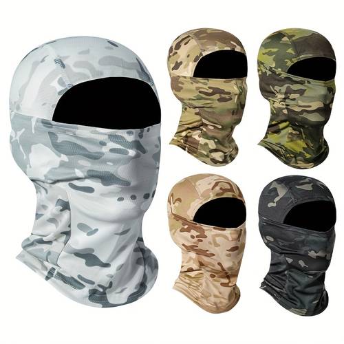 1pc breathable motorcycle head cover full face mask neck gaiter for outdoor sports cycling