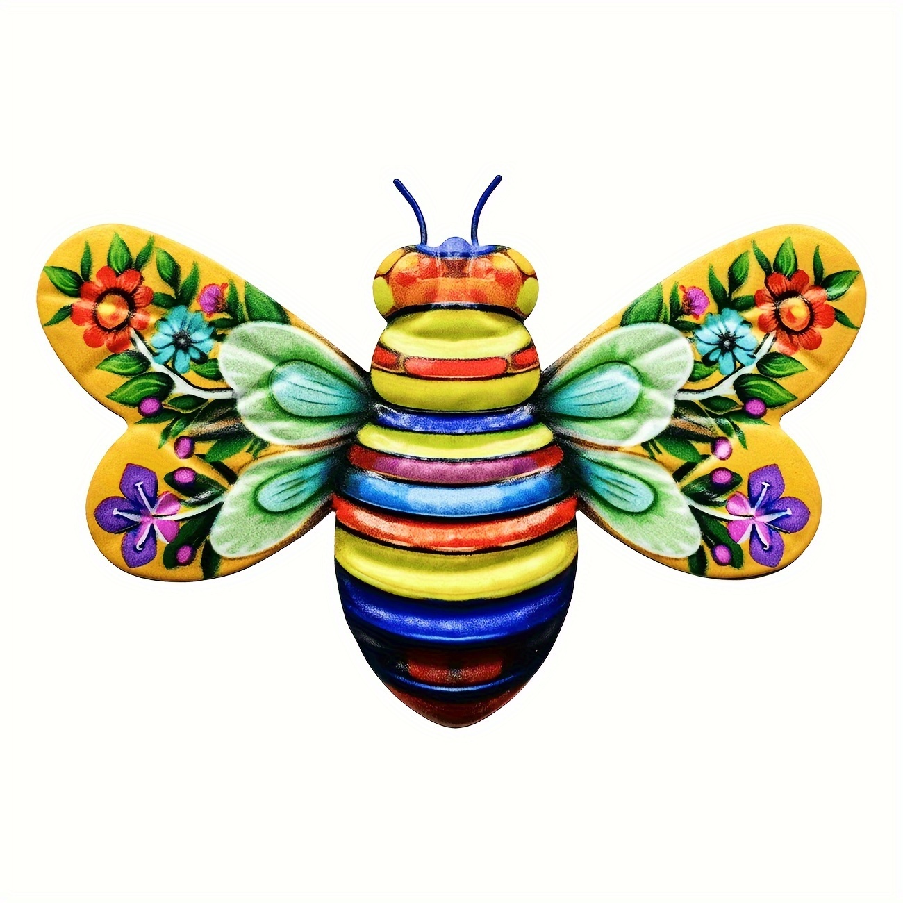 Creative Metal Bee Decor Vivid Colorful Metal Bee Suitable - Temu