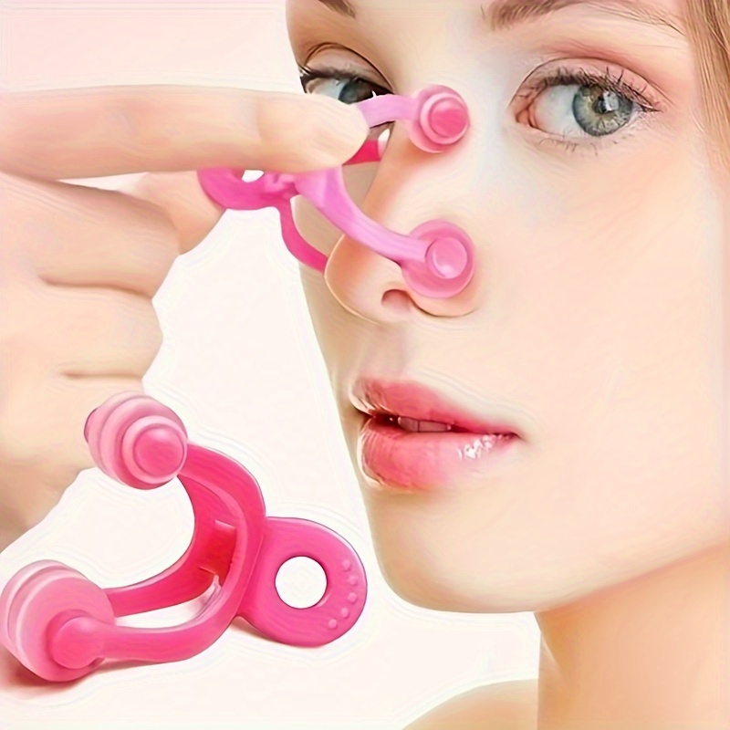 3Pcs Massager Care Nose Up Shaping Shaper Lifting Bridge Shaper Massage  Clip Straightening Clip Nose Slimmer Beauty Nose Roller