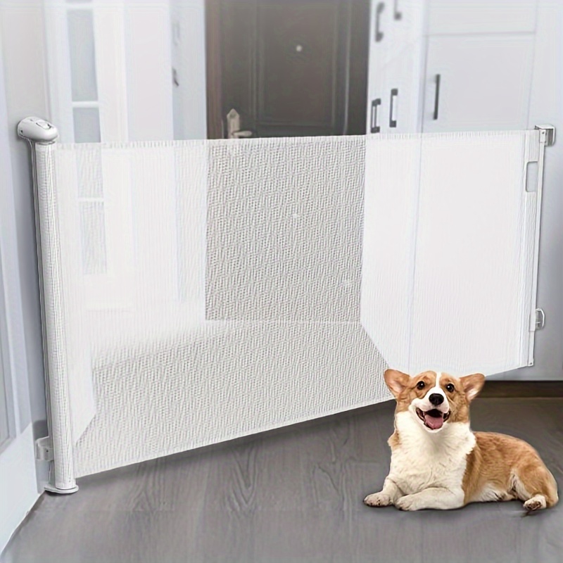 Pet Fence Retractable Gate Fence Safety Pet Isolation Net - Temu
