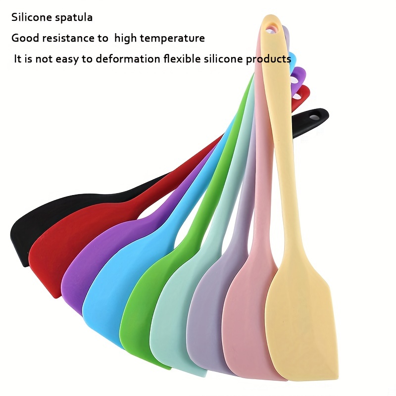 Silicone Spatula, Silicone Spatula Scraper, Cream Scraper, Batter Scraper,  Jam Spatula, High Temperature Resistant Cream Spatula, Stirring And Baking  Tool, Kitchen Utensils, Apartment Essentials, College Dorm Essentials - Temu