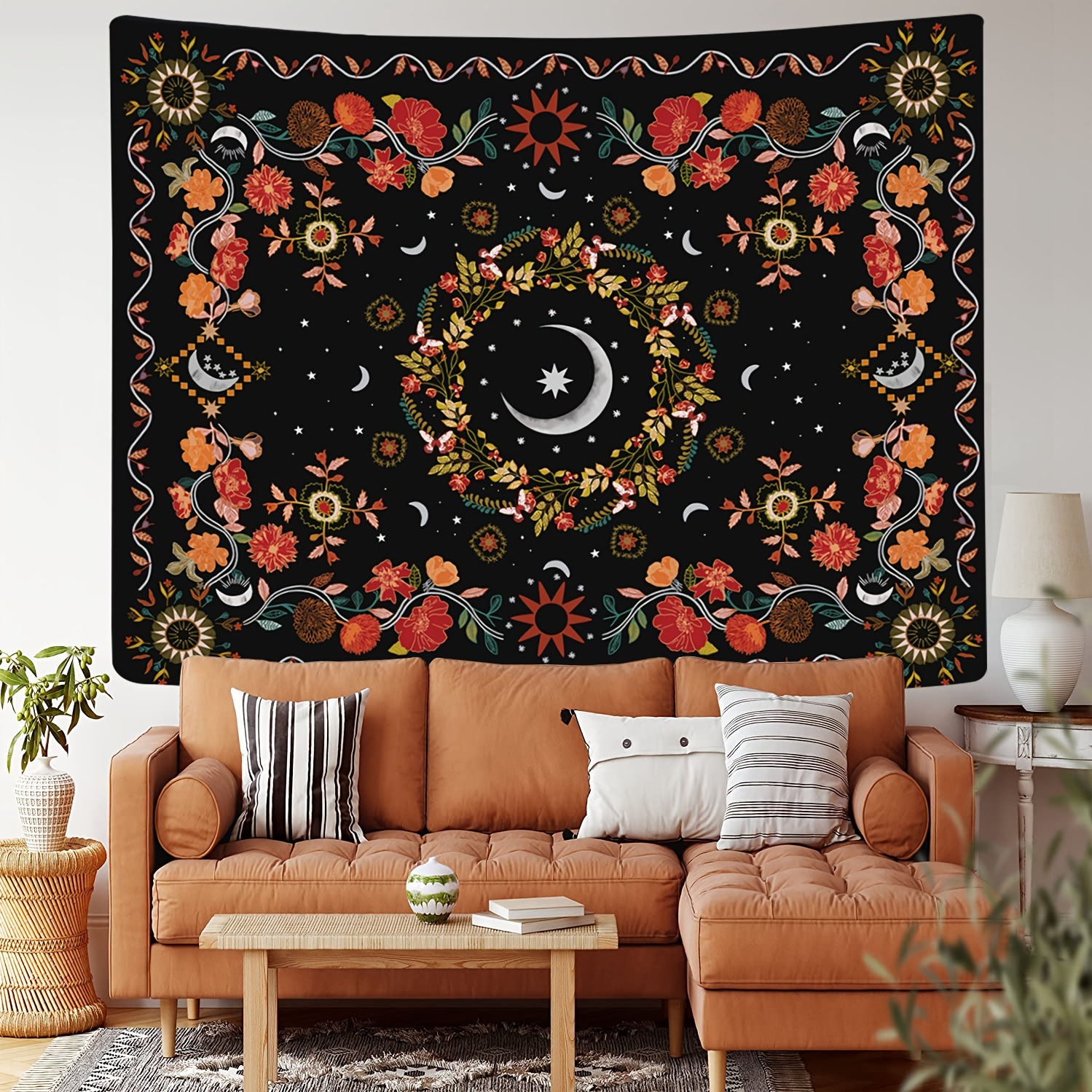 Sun moon best sale star tapestry