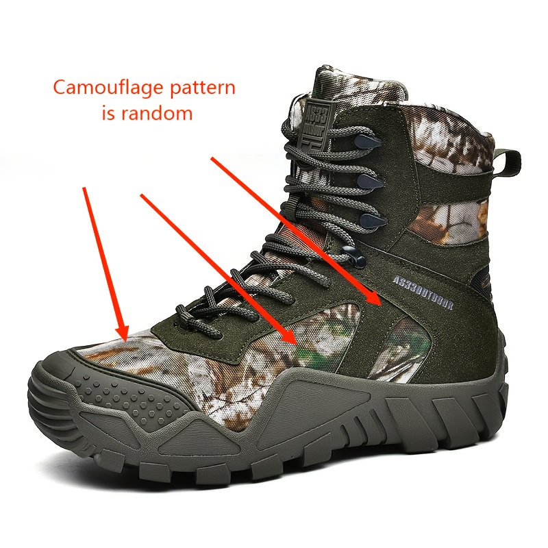 Botas Tácticas De Camuflaje Para Hombre Zapatos Senderismo Calzado  Transpirable