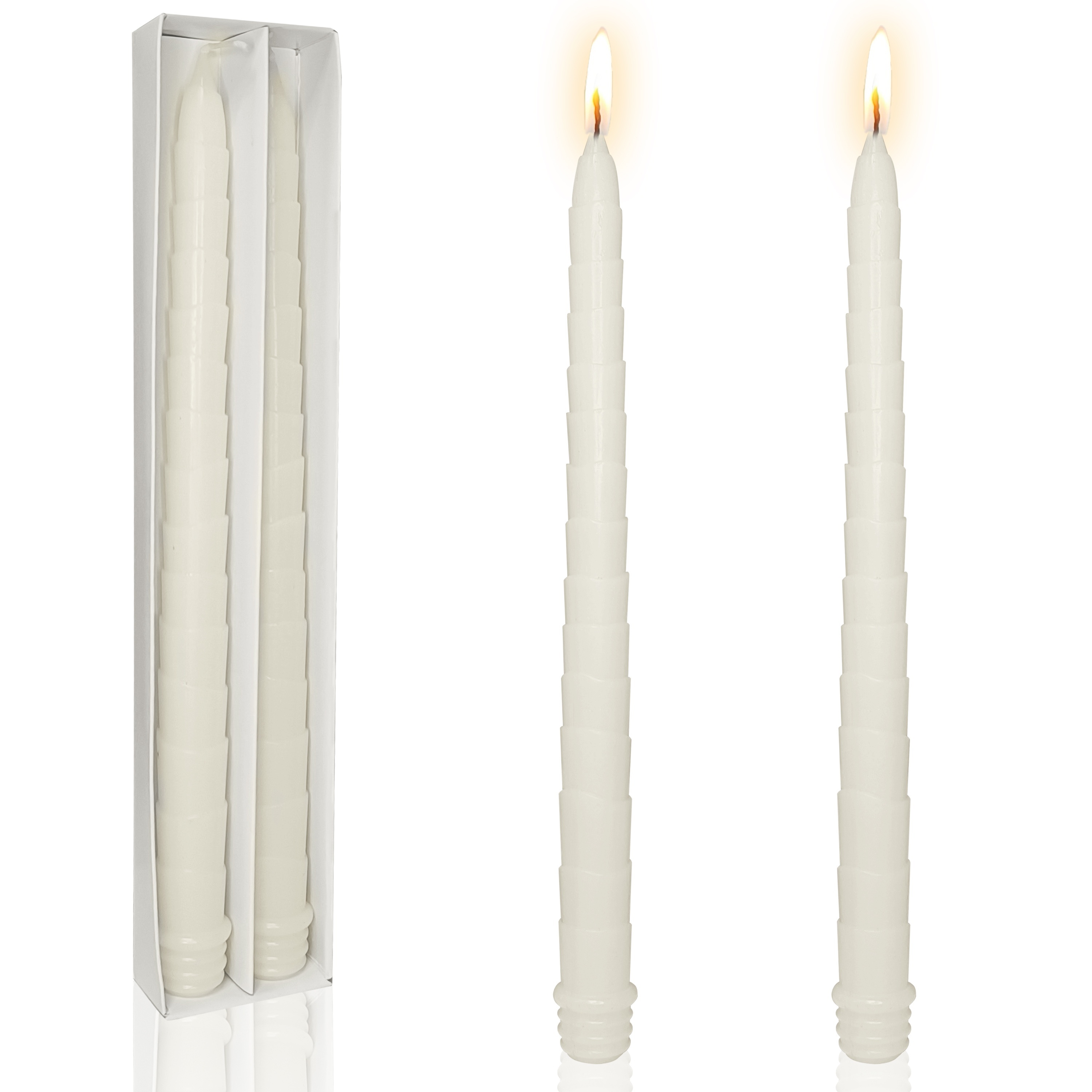 2pcs Velas Estéticas Velas En Forma Doble Arco Velas Blancas - Temu Chile