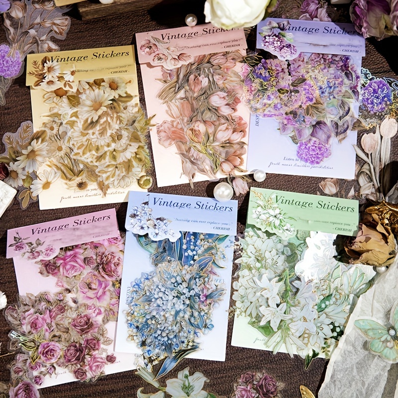 Vintage Scrapbook Supplies Vintage Plants Flowers Stickers - Temu