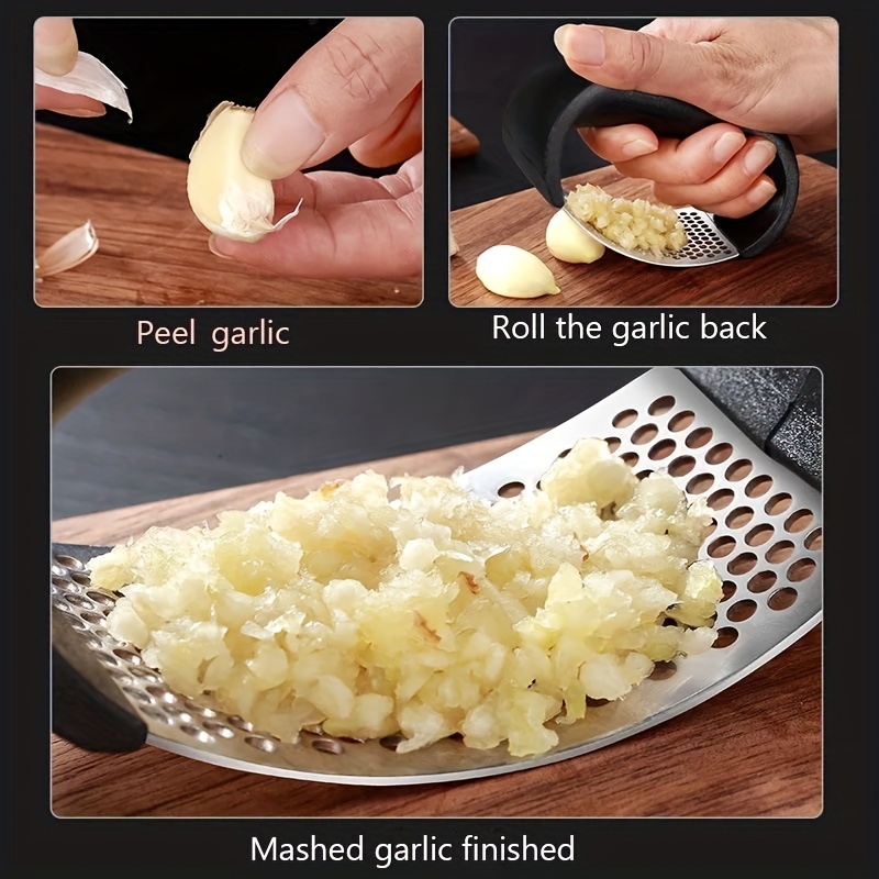 Stainless Steel Garlic Press Manual Garlic Blender Chopped - Temu