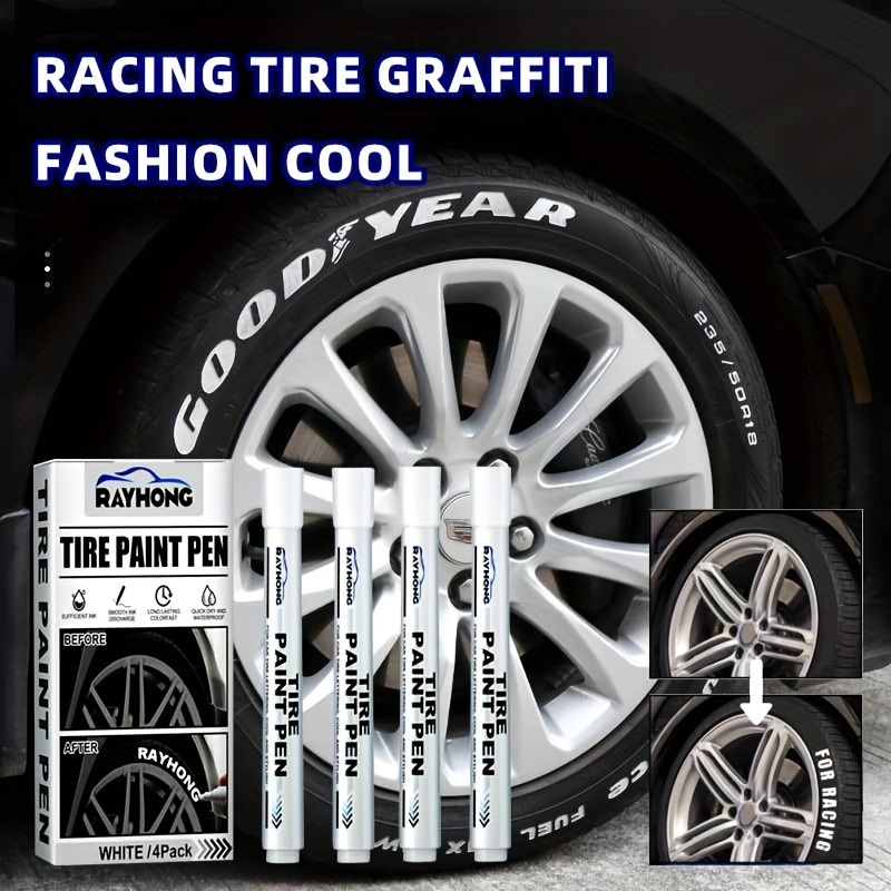 Marqueur de pneu à forte couverture, stylo de peinture Graffiti étanche  pour pneus de voiture, nouveau stylo de peinture pour pneus – les meilleurs  produits dans la boutique en ligne Joom Geek