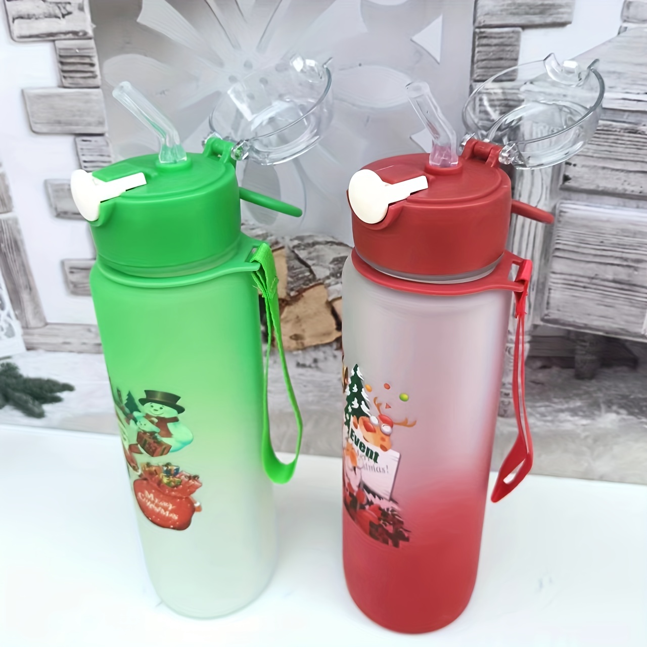 Green Elephant Kid Water Bottle for School Thermos with Straw Stainless  Steel Drinkings Cup Vacuum Bottle Boy Birthday Gift (green elephant, 500ml)