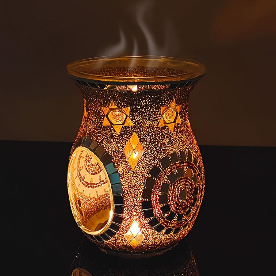 Bamboo Wax Melt Burner Wax Melter Home Decor Minimalistic Patio Candle  Flameless Candle 