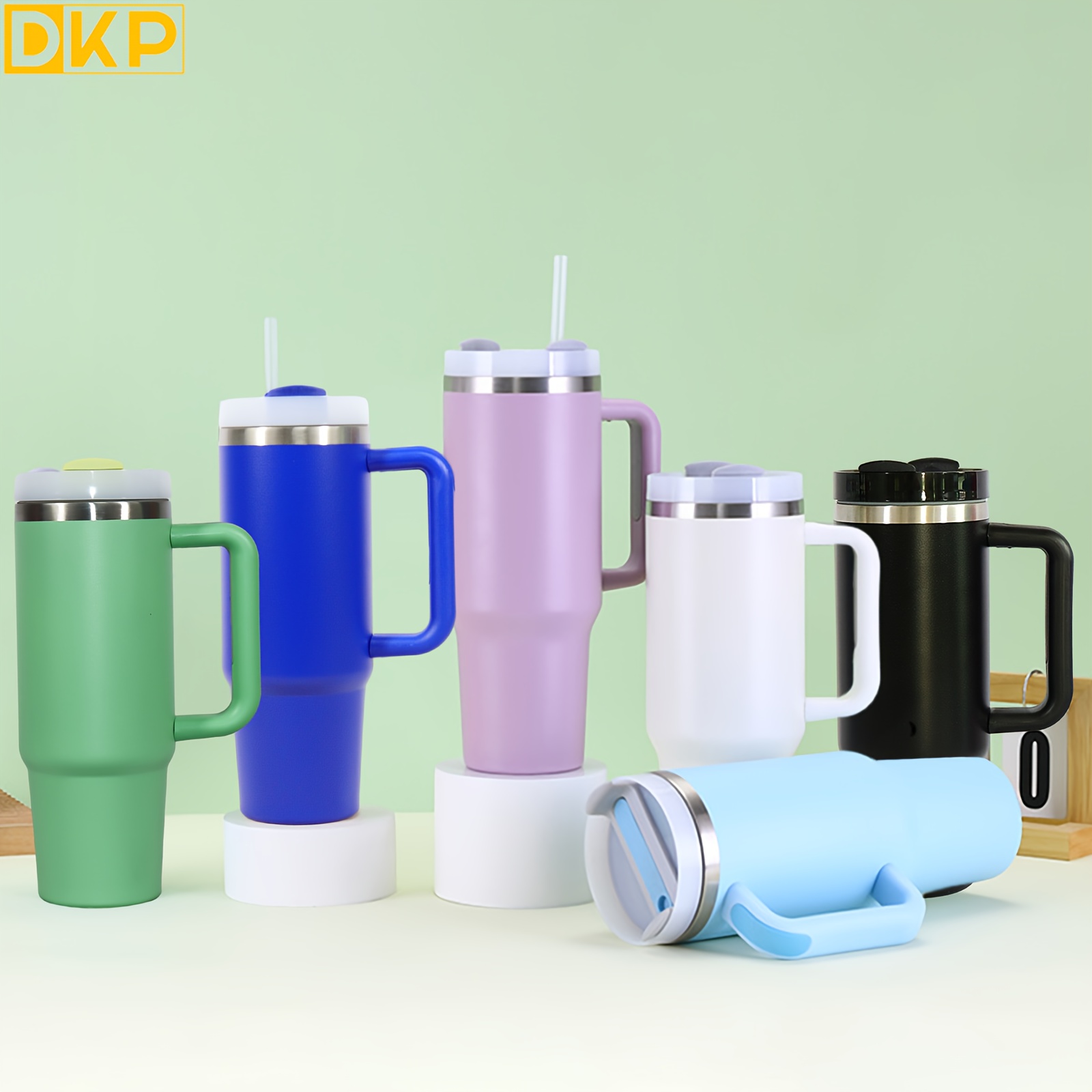 30oz 20oz Portable Handle Stainless Steel Thermos Cup for Coffee Tumbler  with Straw Water Bottle Beer Mug taza termica cafe