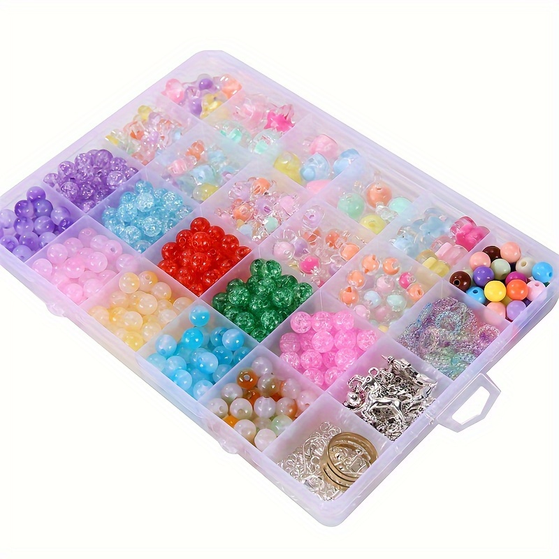 DIY Colorful Beads Bracelet Making Kit for Girls Birthday Gift