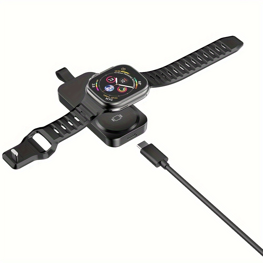 Chargeur sans fil portable pour Iwatch 6 Se 5 4 Station de charge  magnétique Câble de chargeur USB pour Apple Watch Series 3 2 1