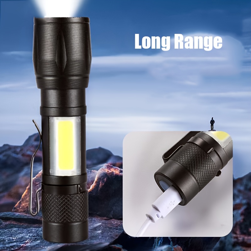 Lighting EVER LED Flashlights High Lumens, Small Flashlight, Zoomable,  Waterproof, Adjustable Brightness Flash Light for Outdoor, Emergency, AAA