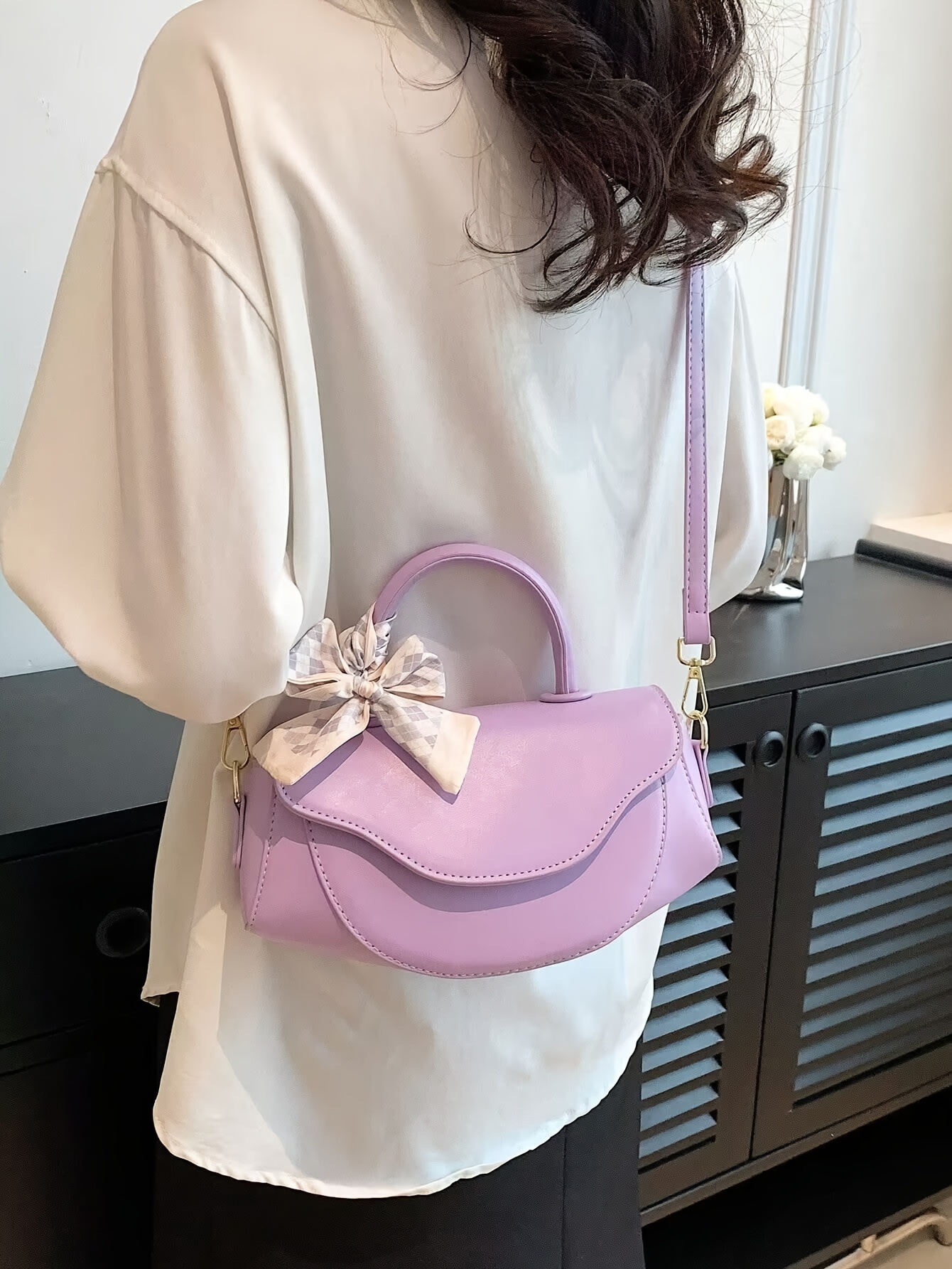 Cute Purple Handbag Purse