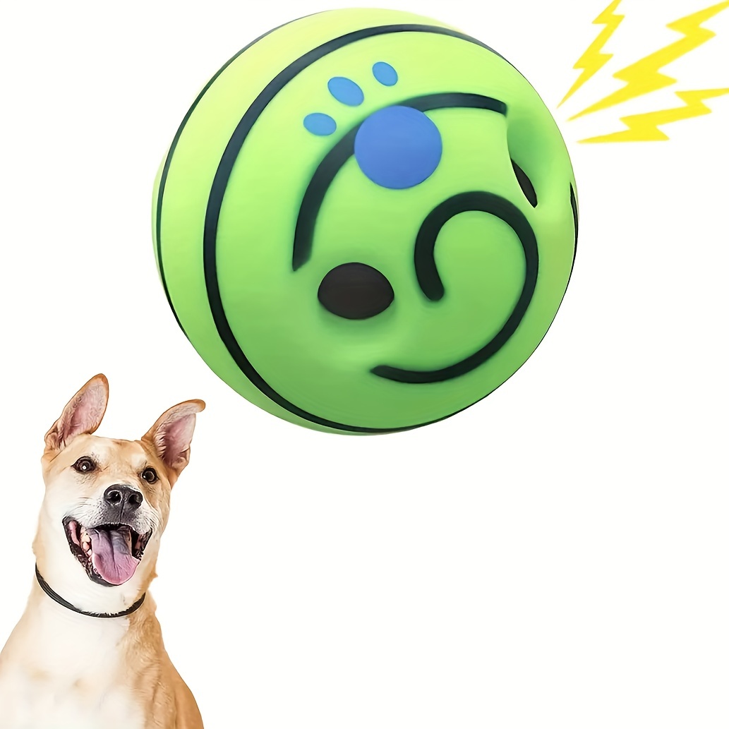 Large Wobble Giggle Dog Ball, Interactive Dog Toys Ball, Squeaky Dog Toys  Ball, Indoor Outdoor Safe Dog Gifts For Medium Large Dogs - Temu
