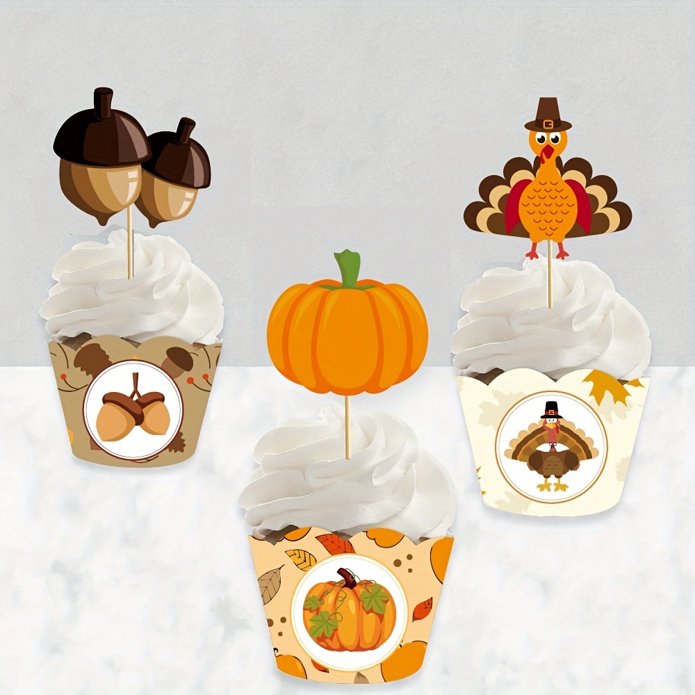 thanksgiving cupcake toppers printable