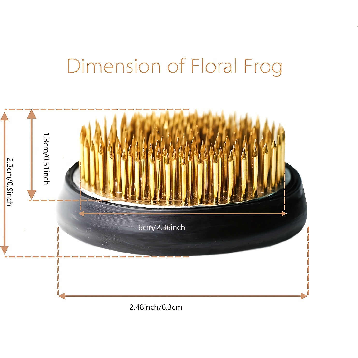 Round Ikebana Kenzan Flower Frog With Rubber Gasket Art Fixed Arranging  Tool Rubber Base Holder Floral Decor Pot Arrangement Pin