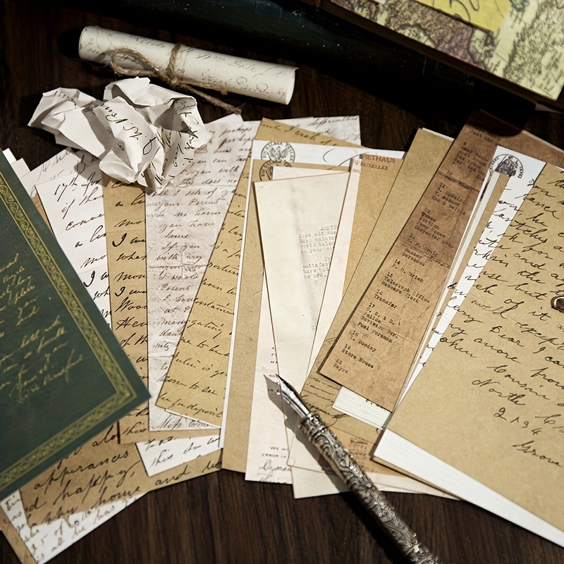 Vintage English Sentence Scrapbooking Paper Aesthetic - Temu