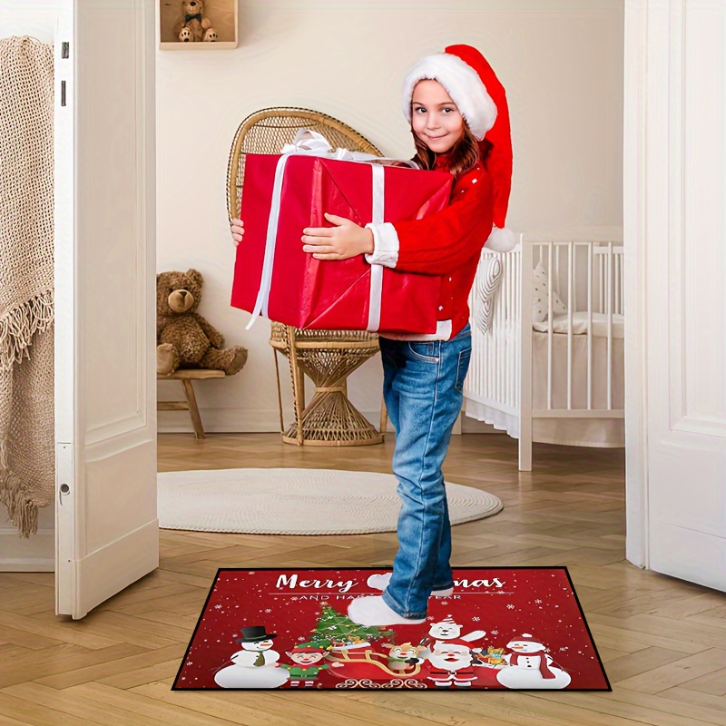 Non slip Doormat Welcome Mat Merry Christmas Snowman Xmas - Temu