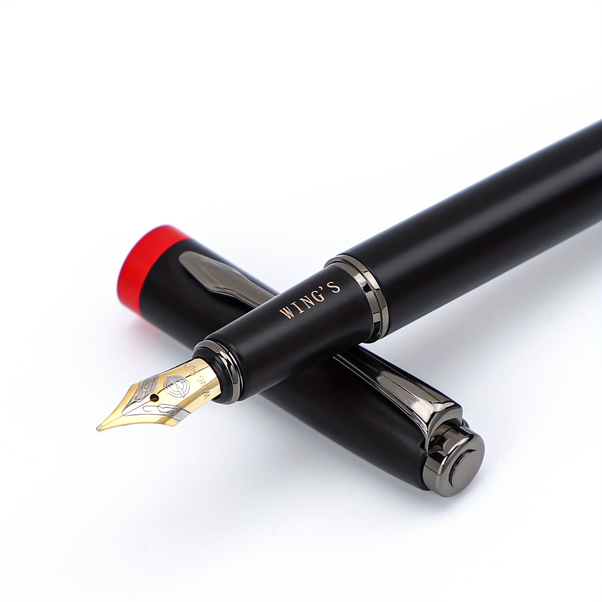 1 stylo plume et sac avec 2 réservoirs d'encre noire stylo - Temu France