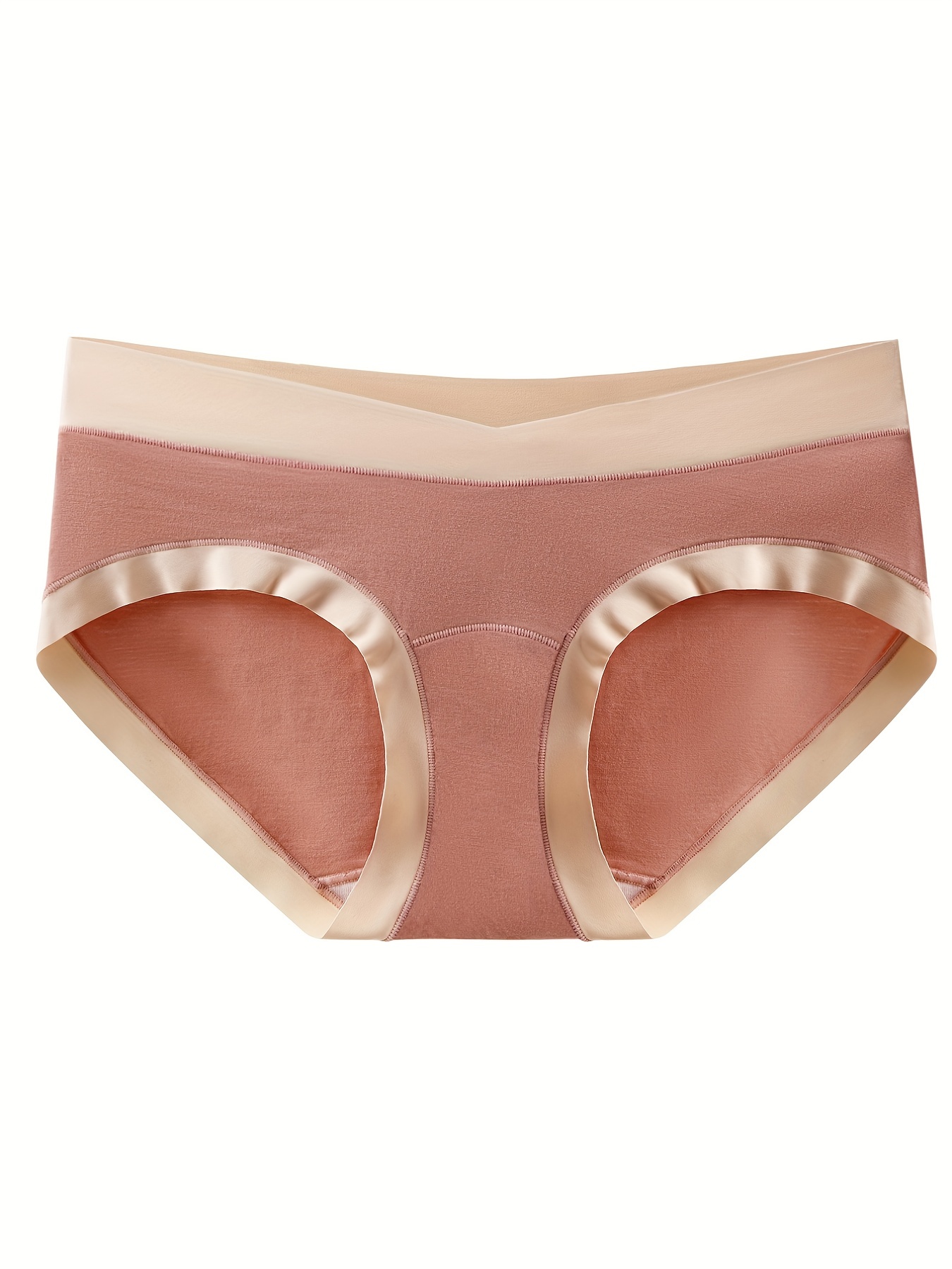 Sexy Low Waist Thong V Shape Cotton Crotch Antibacterial Women's Briefs