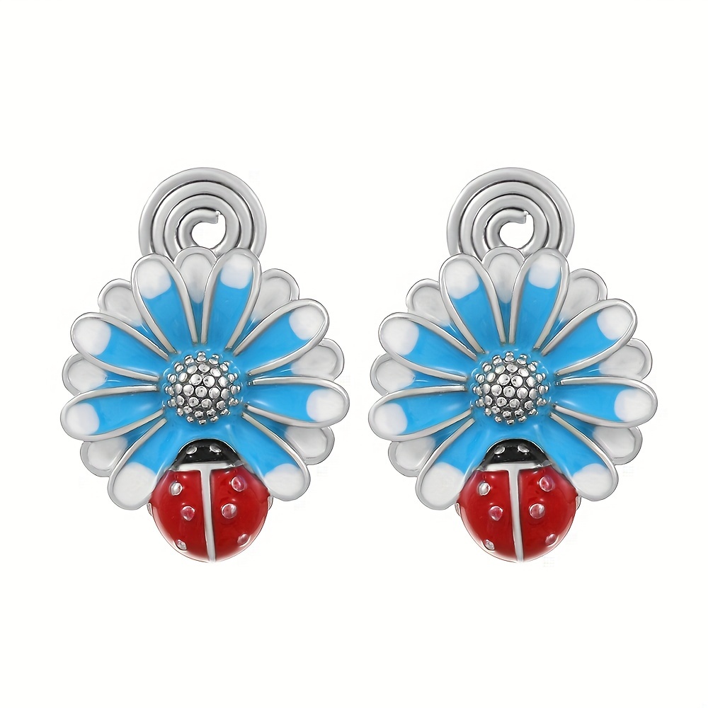 Ladybug stick on on sale earrings