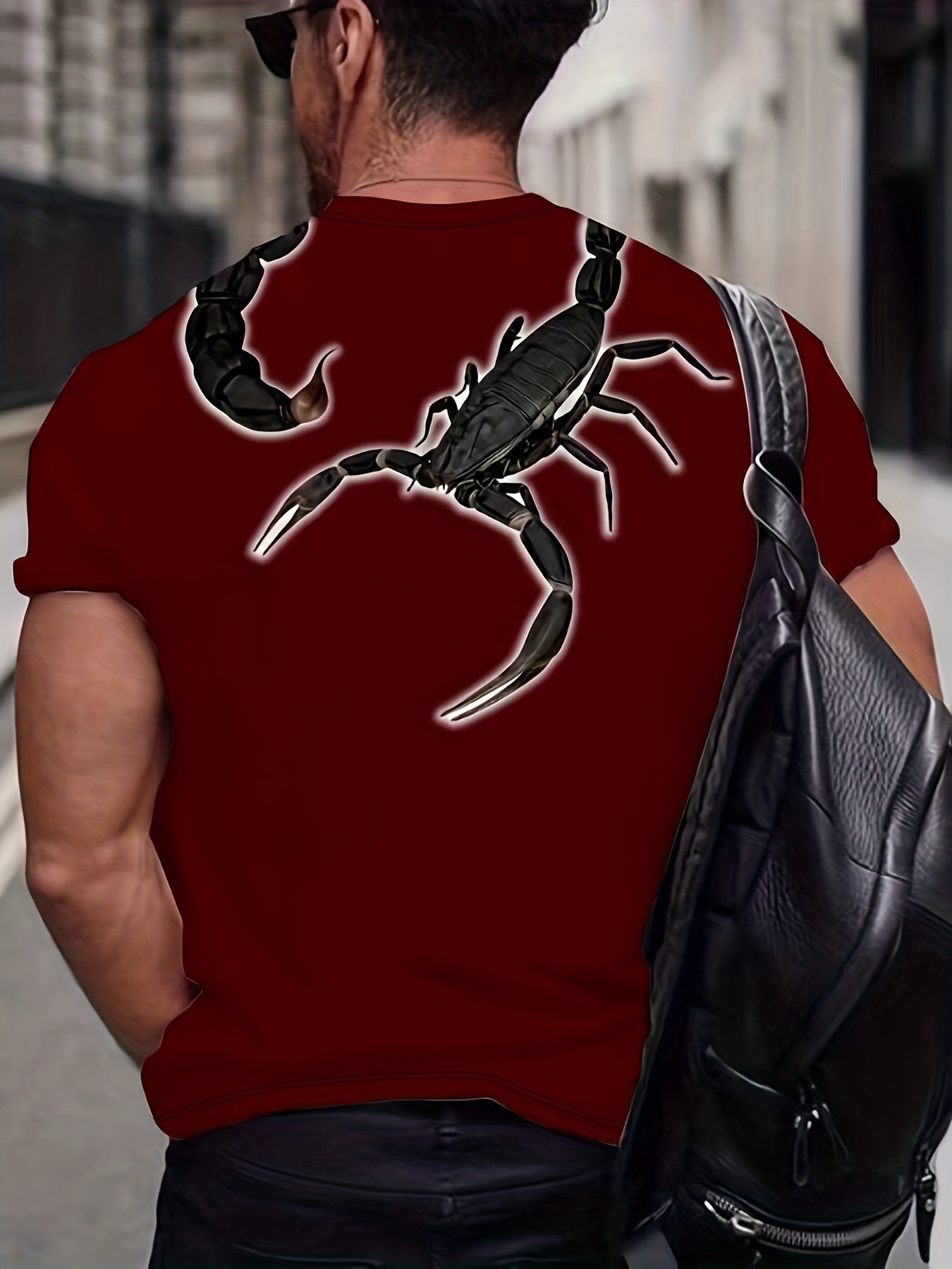Vintage Animal T-shirt For Mens Tiger/scorpion Print Tops Tees 3D