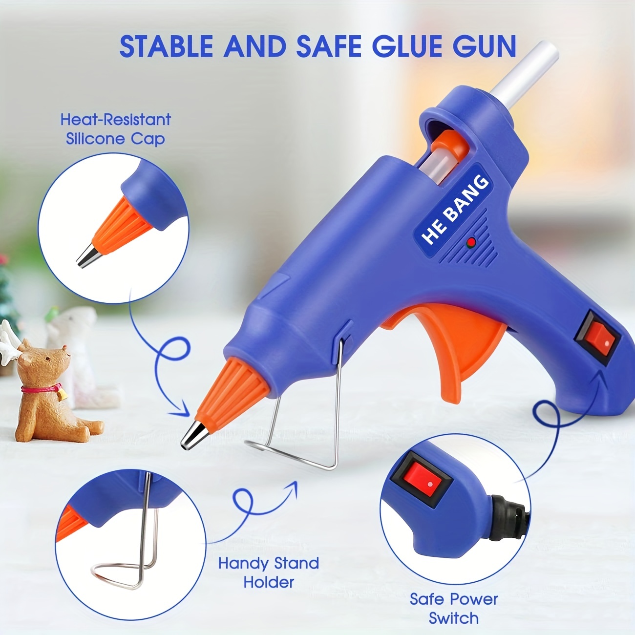Hot Glue Gun Large Glue Gun Glue Guns For Crafts Diy Arts - Temu