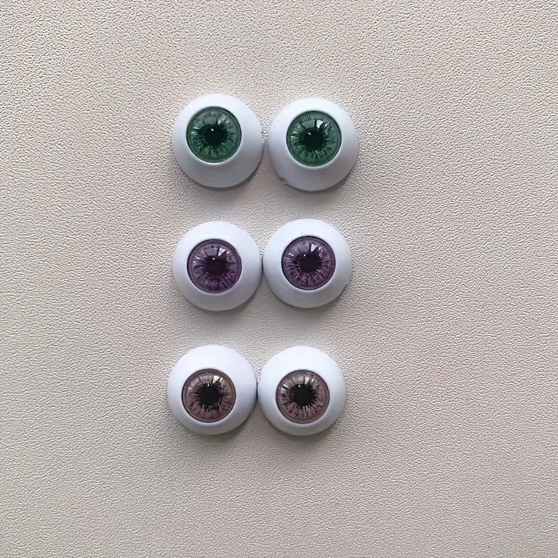 Bjd Doll Eyeballs 1.2cm Realistic Eyes Halloween Props Dolls - Temu