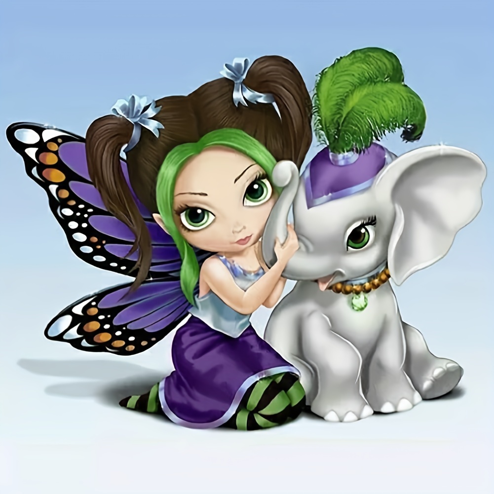 5d Diamond Painting Set, Character Design Of A Little Girl, Suitable For  Adults Or Beginners To