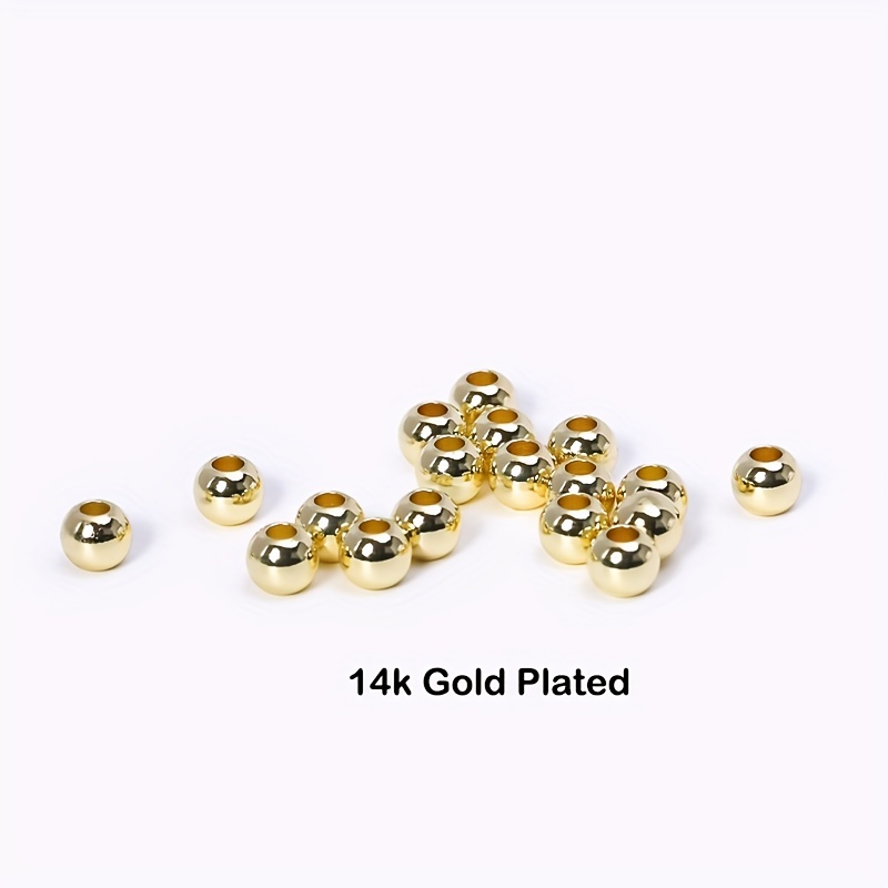 Wholesale 18k Plated Brass Smooth Round Seamless Beads - Temu United Arab  Emirates