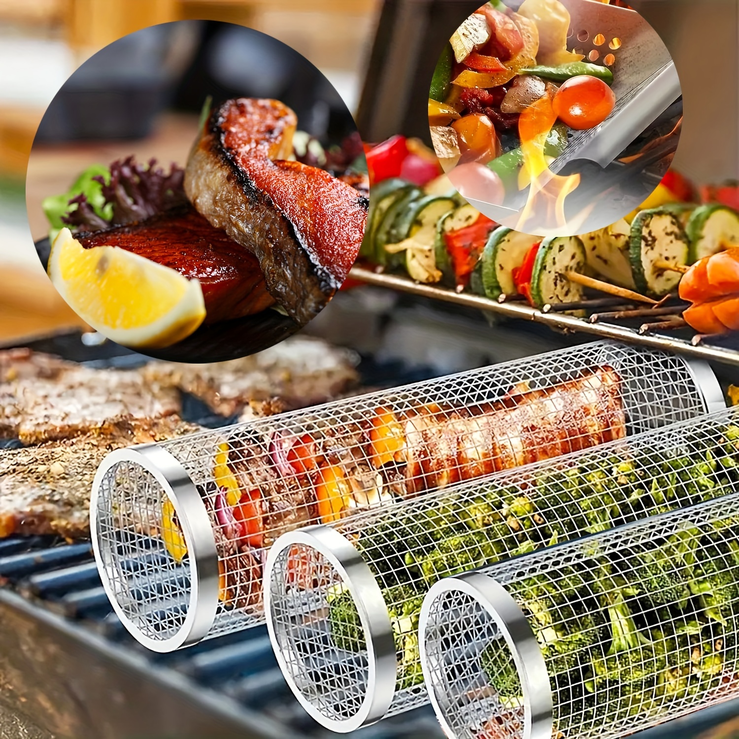  Outdoor Grilling Baskets Grill Bbq Equipment Tools