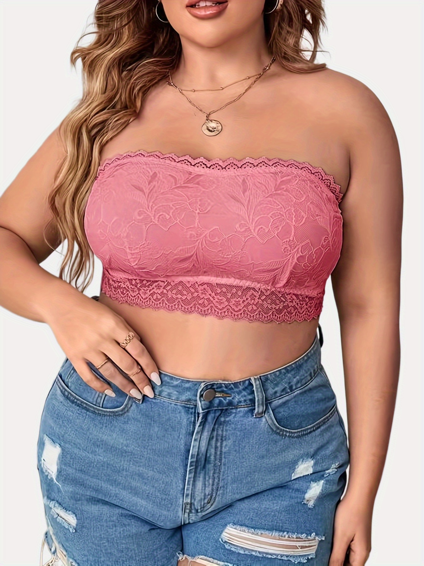 Strapless Solid Tube Top Simple Comfy match Top Women's - Temu
