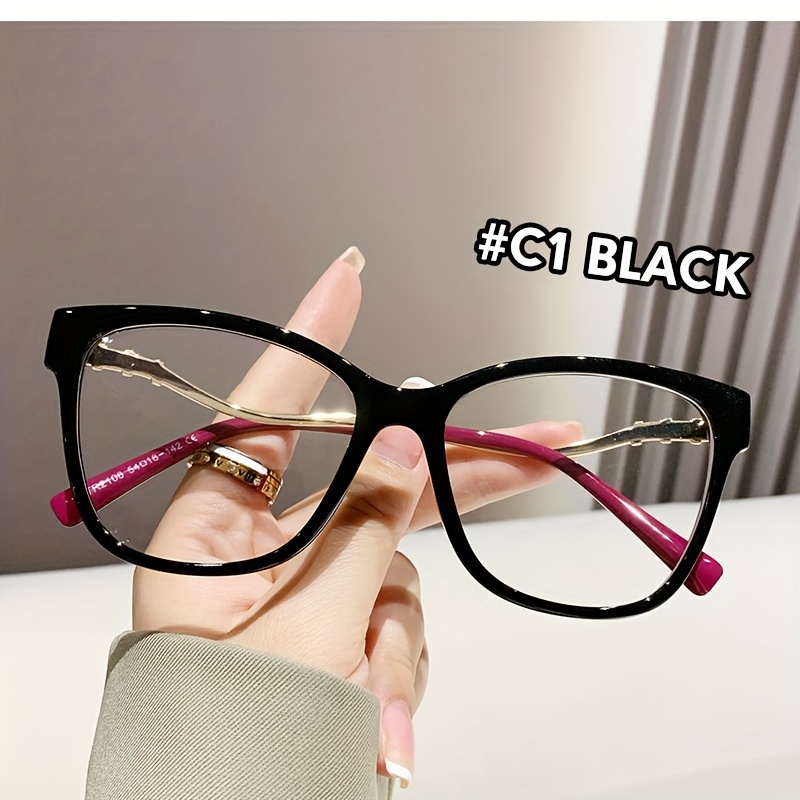 Gafas Bloqueo Luz Montura Transparente Ojo Gato - Temu