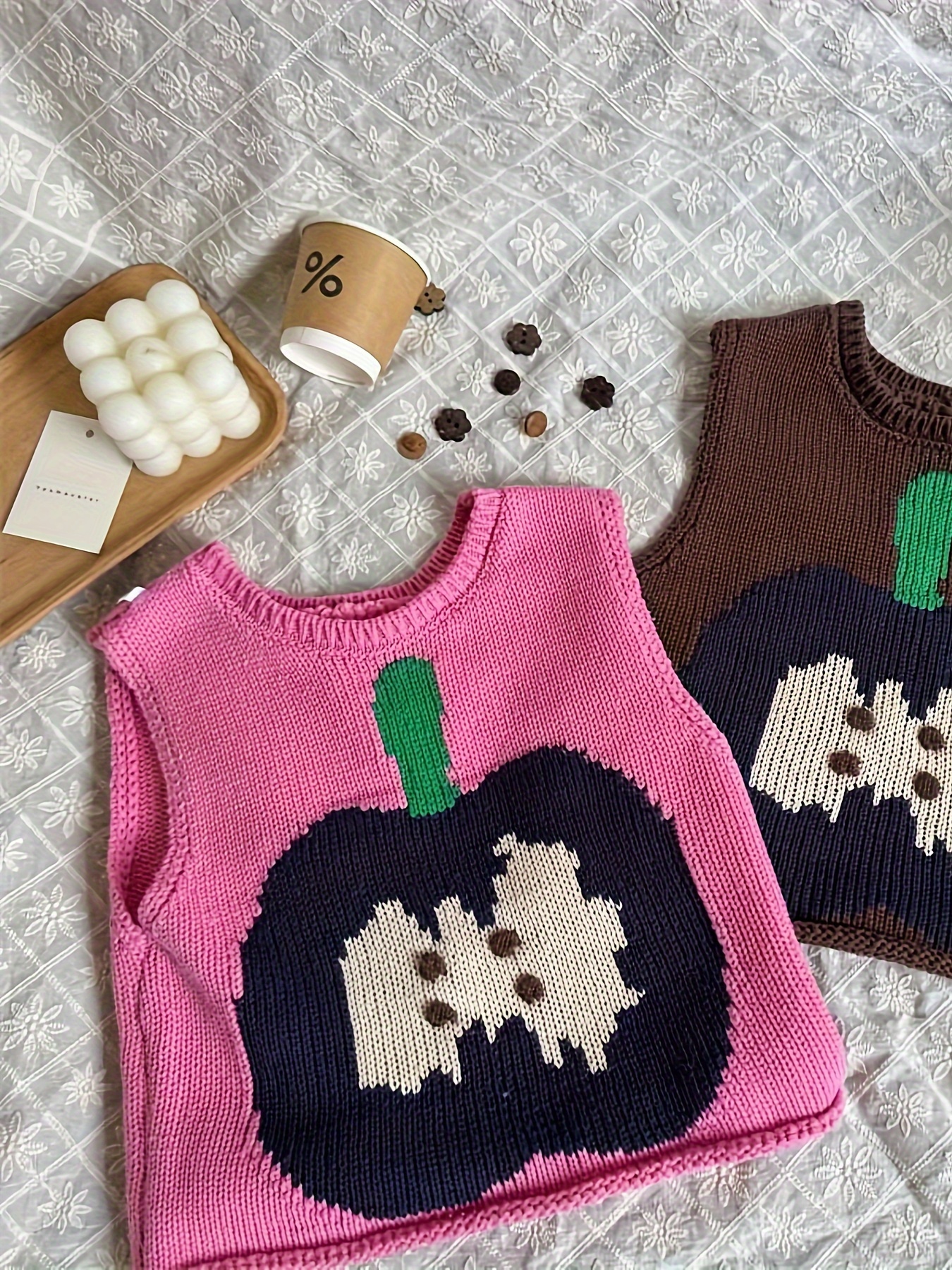 Chaleco Niña Invernal Tejido Crochet