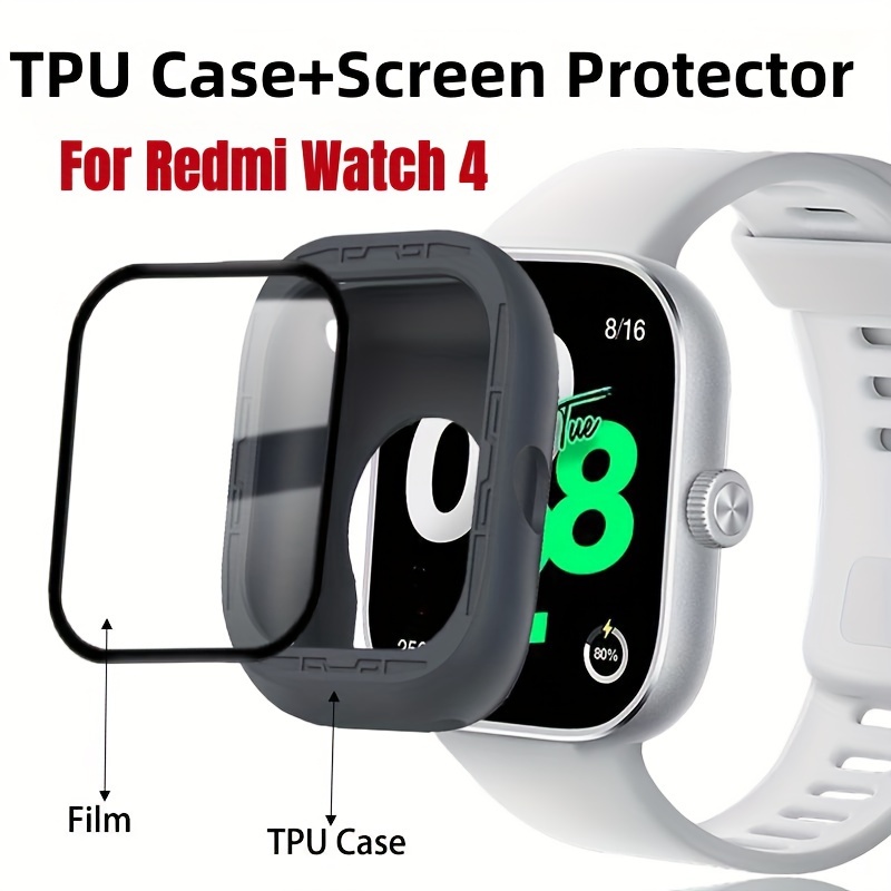 PC + Cubierta De Vidrio Templado Para Redmi Watch 3 Funda A Prueba De  Golpes Bumper Completa Protectora Protector Accesorios De Reloj Inteligente
