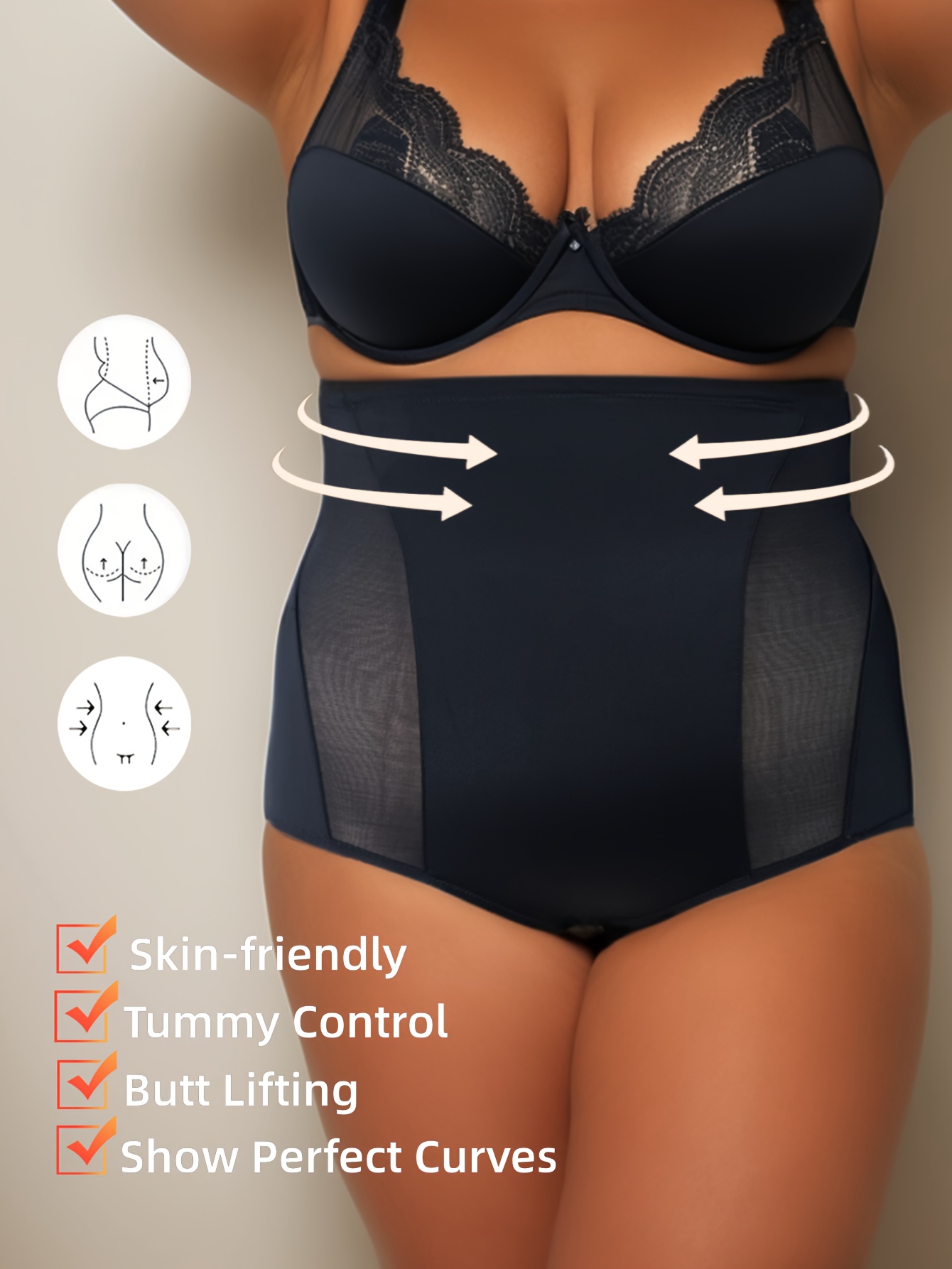  Womens Shapewear Tummy Control Plus Size Booty Lifting