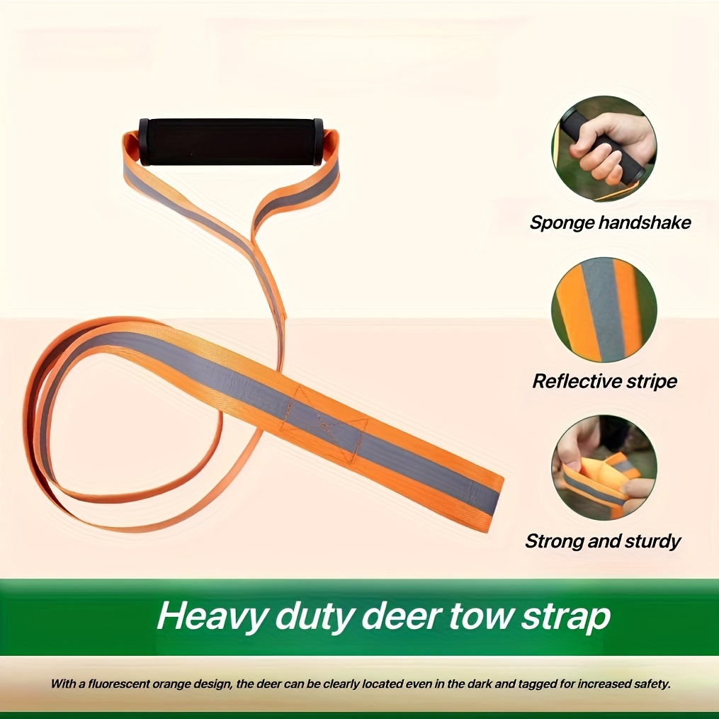 Deer Drag And Harness Multifunctional Tow Rope Band Padded Handle