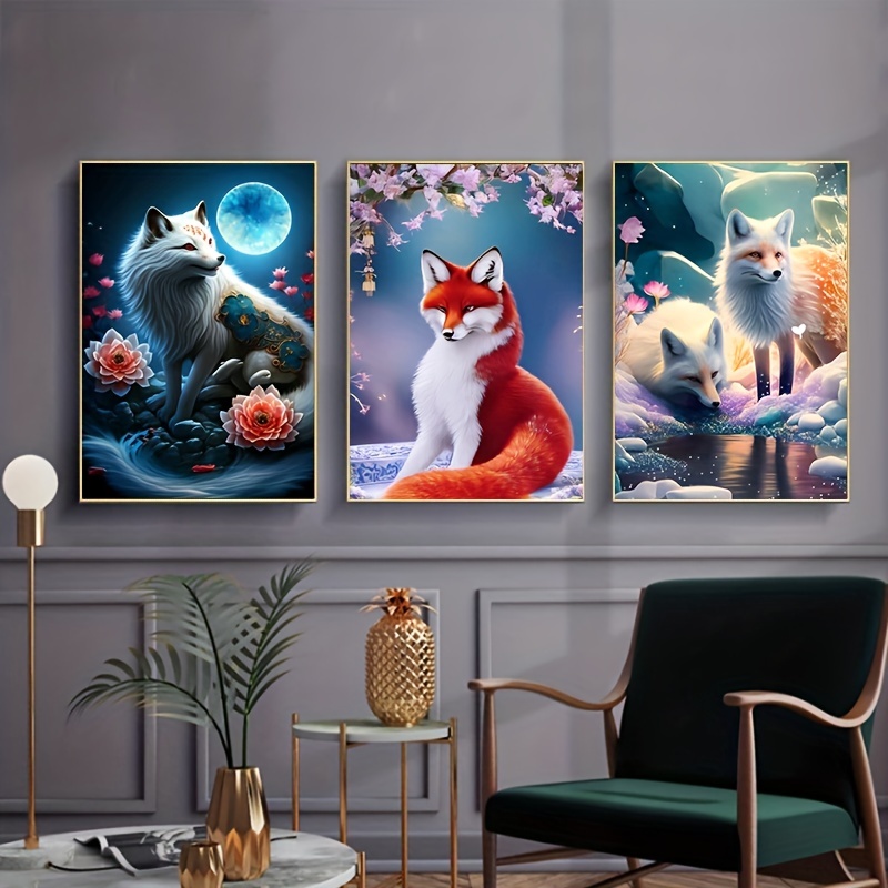 Fox And Animals Diamond Painting Artistic Designs Embroidery House