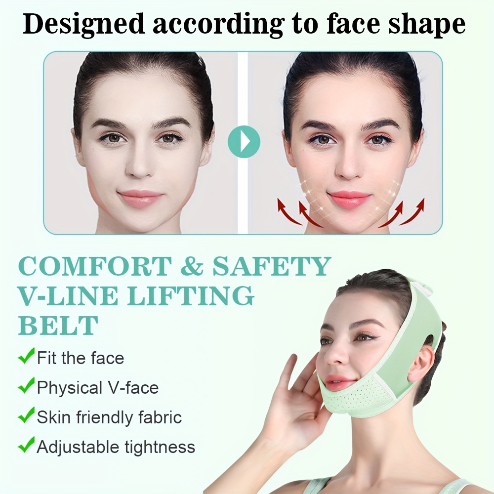 Double Chin Reducer Face Lifting Strap V Line Lift Belt Jaw - Temu