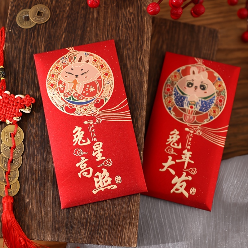 Chinese Red Packet, Lucky Money, Chinese New Year Gift For Children, Year  Of The Rabbit, Hong Bao, Happy Lunar New Year, Red Envelopes, Chinese Lunar  New Year Supplies, Home Decor, Room Decor 