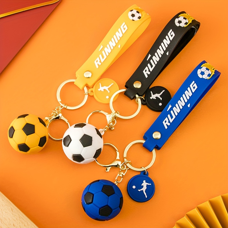 Soccer Keychains Sports Ball Key Ring Mini Soccer Ball - Temu