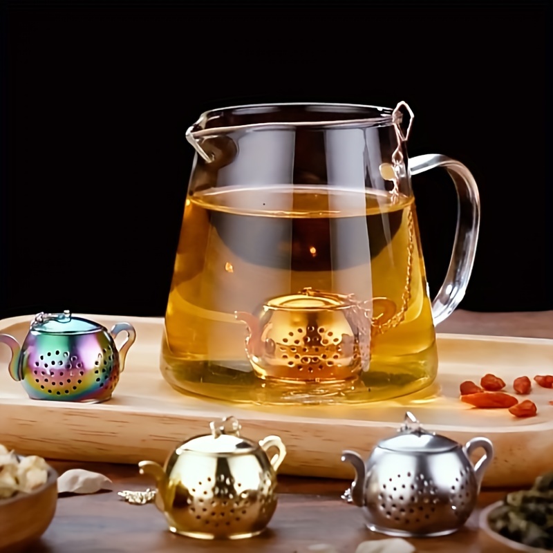 Infuseur à thé en acier inoxydable, plateau de théière, passoire à