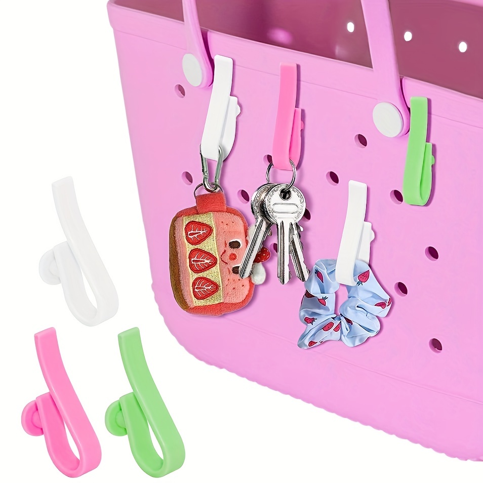 9 Packs Bogg Bag Accessories, Clear Bogg Bag Insert Pouch Designer Zipper  Inner Waterproof Bogg Beach Bag Charms with Pink Hooks - AliExpress