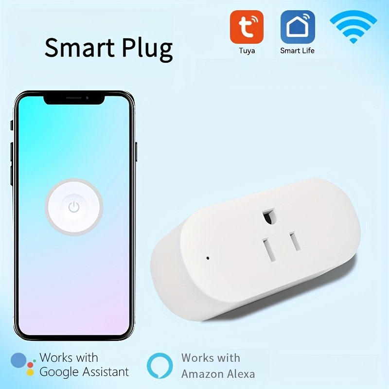 Regleta de alimentación inteligente, protector de sobretensiones WiFi  compatible con Alexa y Google Home, enchufe inteligente con 4 puertos USB y  4